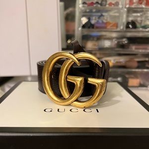 Authentic Gucci GG belt wide